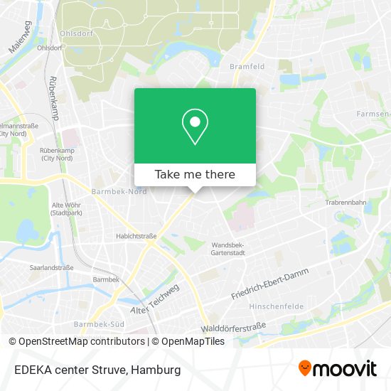 EDEKA center Struve map