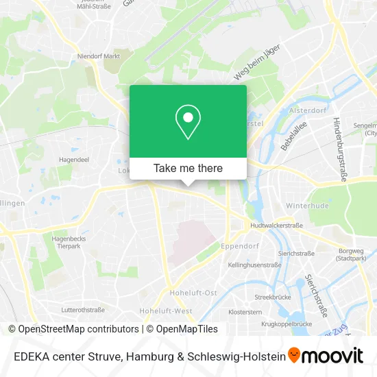 EDEKA center Struve map