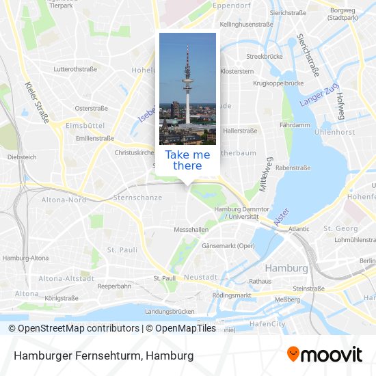 Hamburger Fernsehturm map