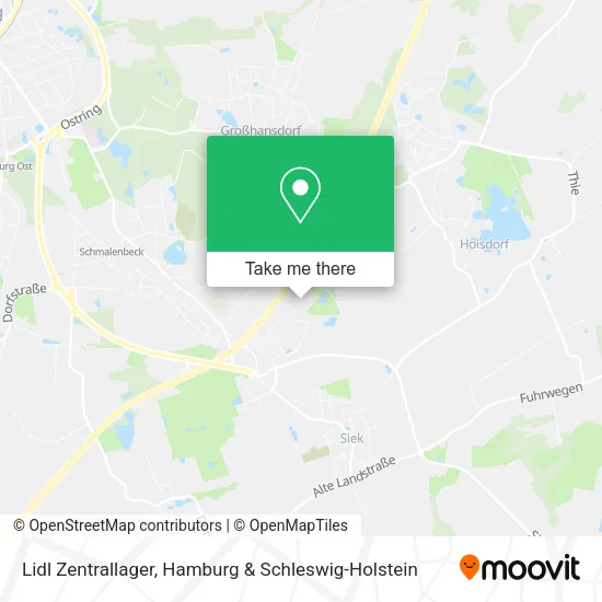 Карта Lidl Zentrallager