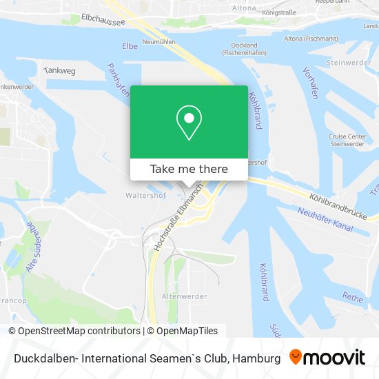 Duckdalben- International Seamen`s Club map