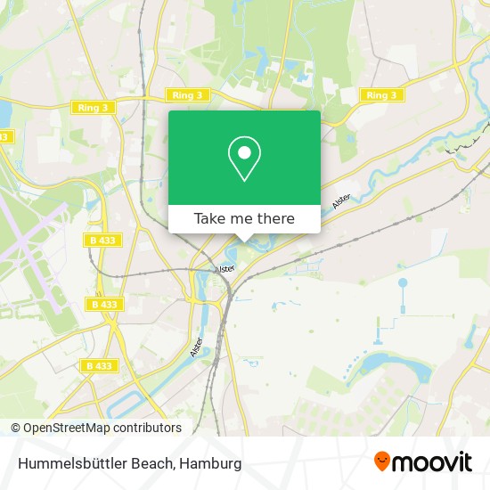 Hummelsbüttler Beach map