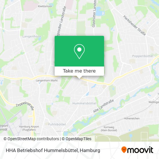 HHA Betriebshof Hummelsbüttel map