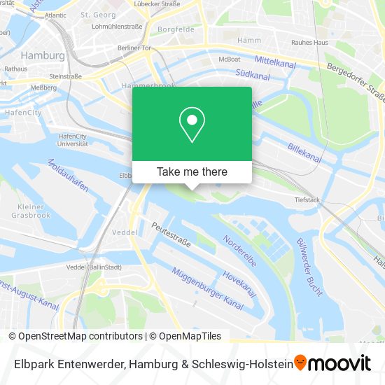 Elbpark Entenwerder map