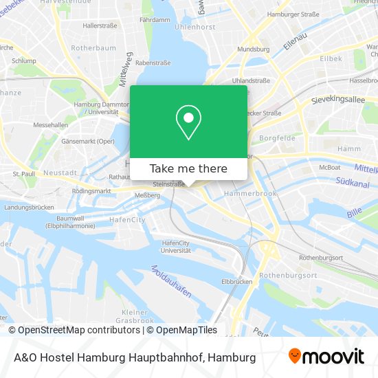 Карта A&O Hostel Hamburg Hauptbahnhof