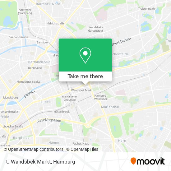 U Wandsbek Markt map