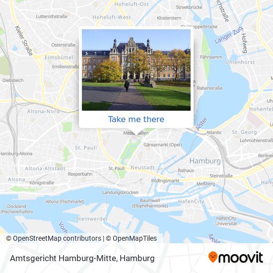 Карта Amtsgericht Hamburg-Mitte