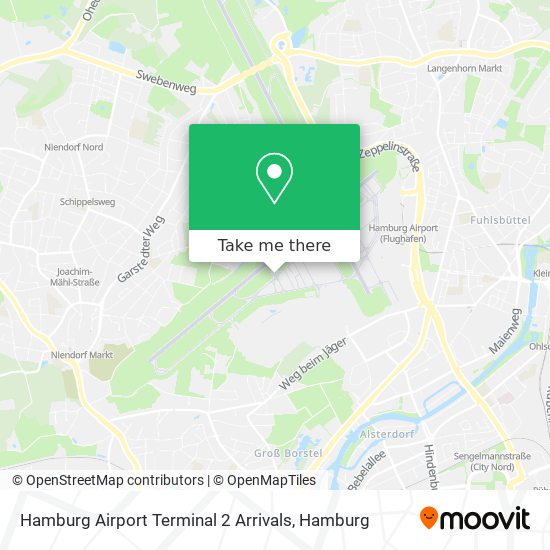 Hamburg Airport Terminal 2 Arrivals map