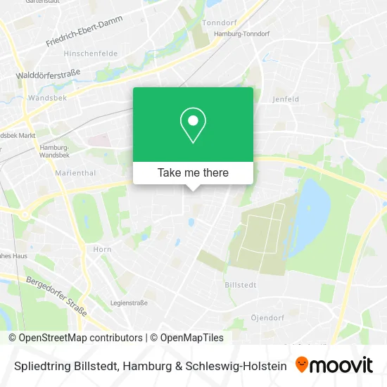 Карта Spliedtring Billstedt