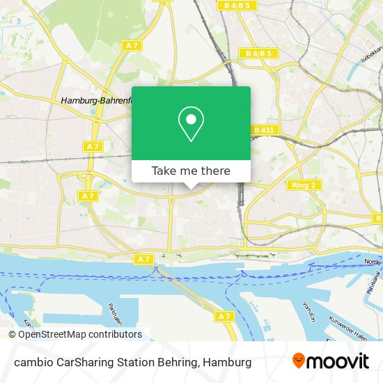 Карта cambio CarSharing Station Behring