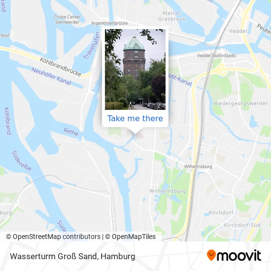 Карта Wasserturm Groß Sand