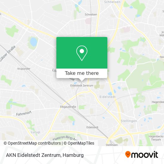 AKN Eidelstedt Zentrum map