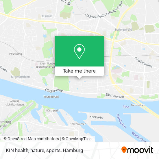 KIN health, nature, sports map