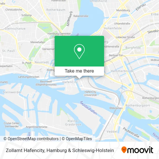 Zollamt Hafencity map