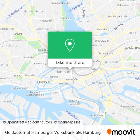 Geldautomat Hamburger Volksbank eG map