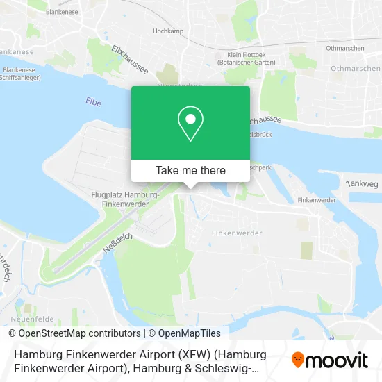 Карта Hamburg Finkenwerder Airport (XFW) (Hamburg Finkenwerder Airport)