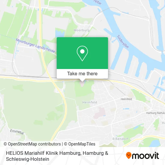Карта HELIOS Mariahilf Klinik Hamburg