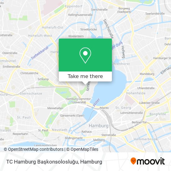 Карта TC Hamburg Başkonsolosluğu