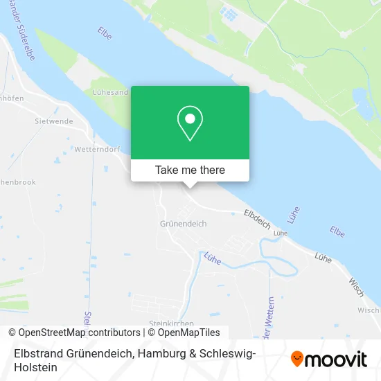 Карта Elbstrand Grünendeich