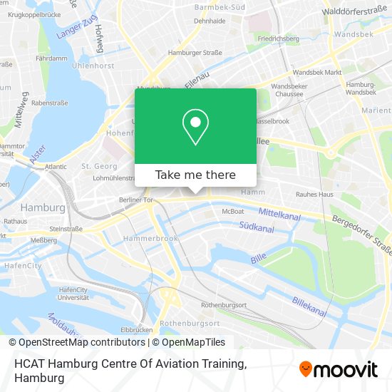 HCAT Hamburg Centre Of Aviation Training map