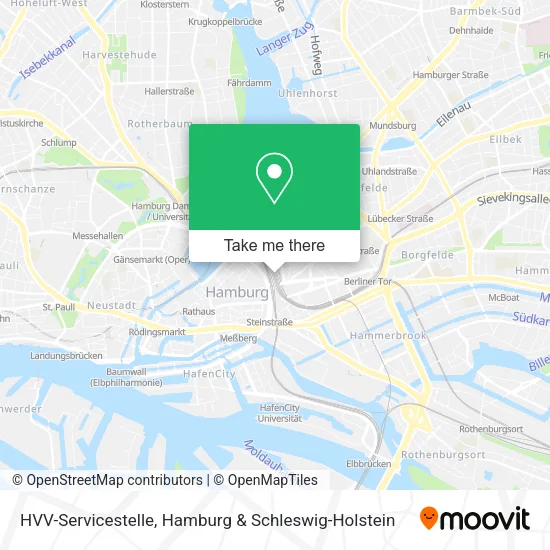 Карта HVV-Servicestelle