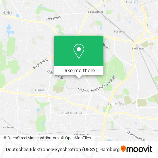 Карта Deutsches Elektronen-Synchrotron (DESY)