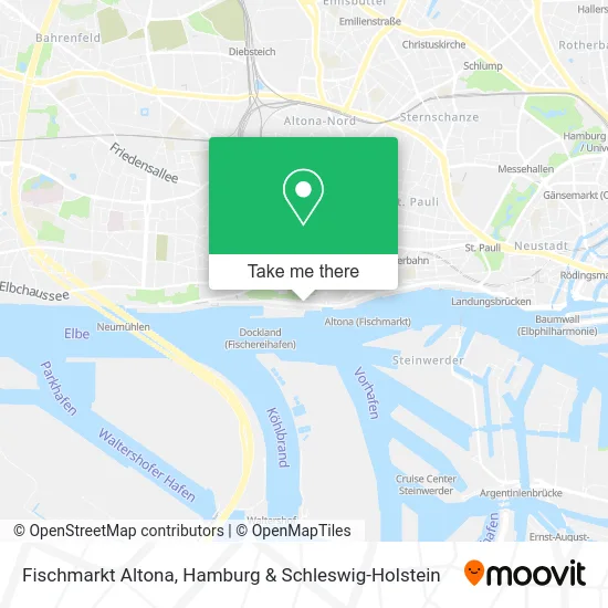 Карта Fischmarkt Altona