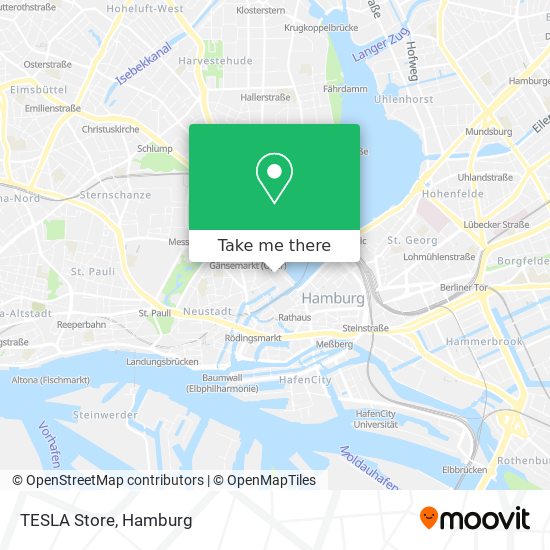 TESLA Store map