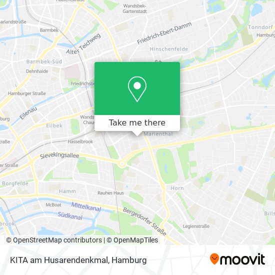 KITA am Husarendenkmal map