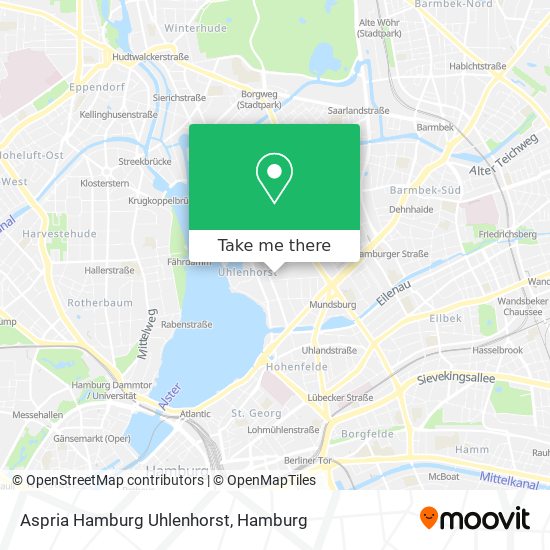 Aspria Hamburg Uhlenhorst map