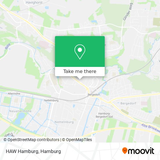 HAW Hamburg map