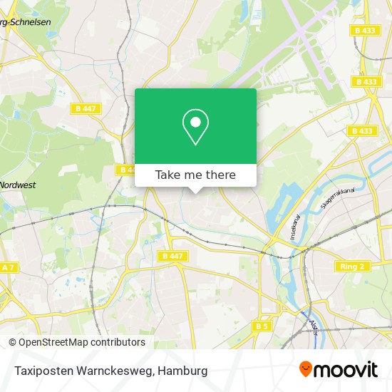 Taxiposten Warnckesweg map