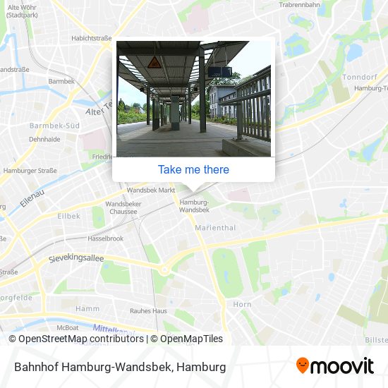 Карта Bahnhof Hamburg-Wandsbek