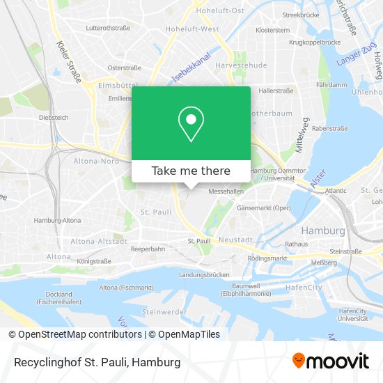 Recyclinghof St. Pauli map