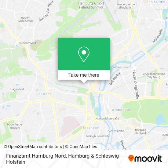 Finanzamt Hamburg Nord map