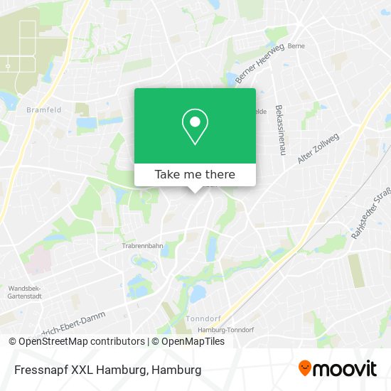 Fressnapf XXL Hamburg map