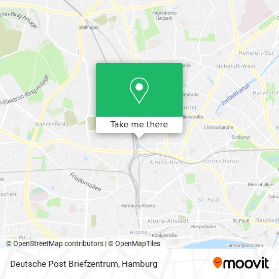 Deutsche Post Briefzentrum map