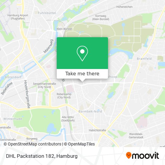 DHL Packstation 182 map