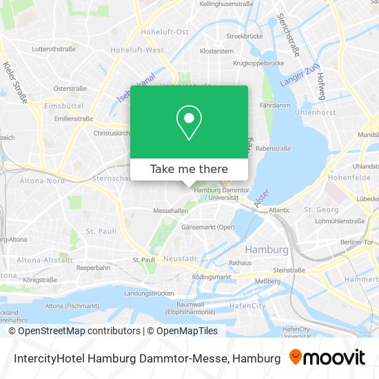 IntercityHotel Hamburg Dammtor-Messe map