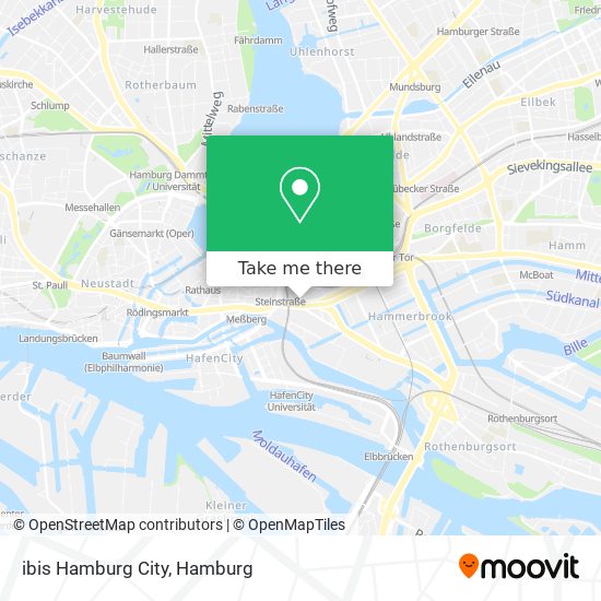 Карта ibis Hamburg City