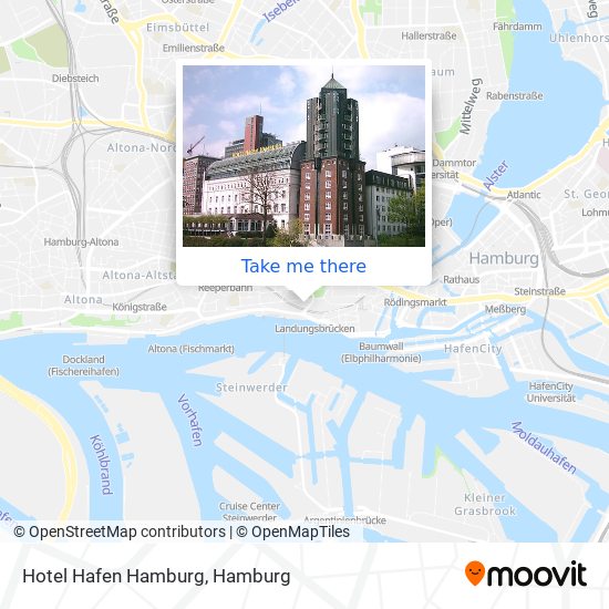 Hotel Hafen Hamburg map