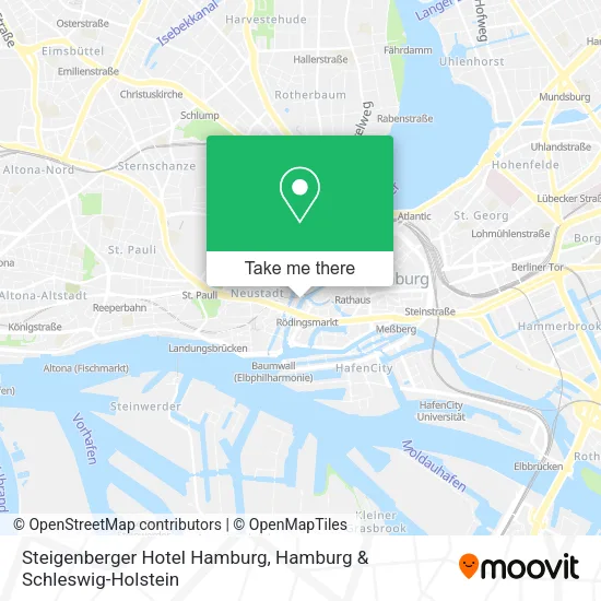 Карта Steigenberger Hotel Hamburg