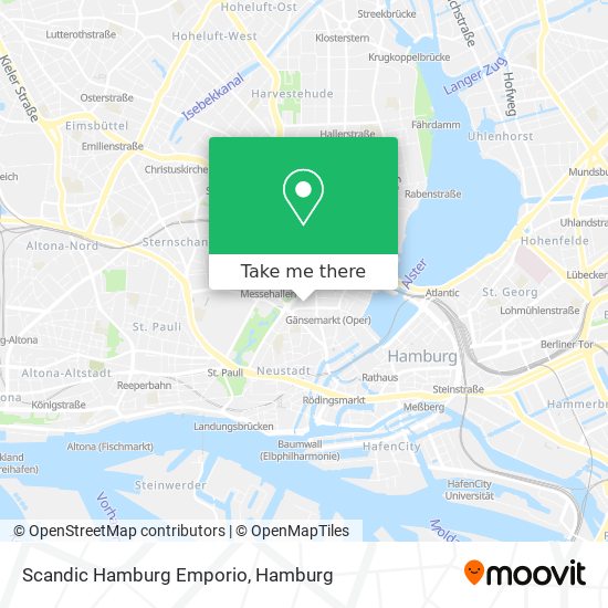 Scandic Hamburg Emporio map