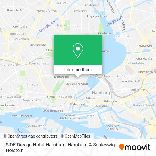 Карта SIDE Design Hotel Hamburg