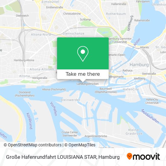 Große Hafenrundfahrt LOUISIANA STAR map