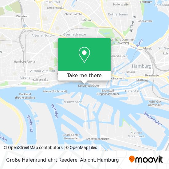 Große Hafenrundfahrt Reederei Abicht map