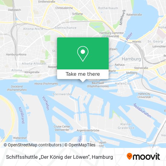 Schiffsshuttle „Der König der Löwen“ map