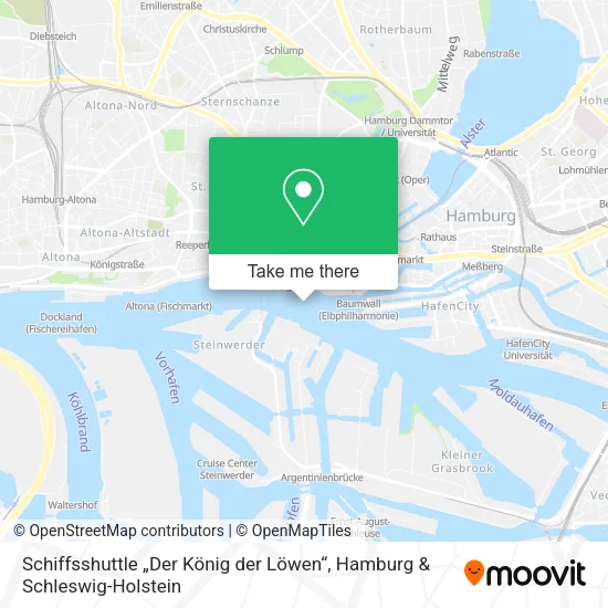 Schiffsshuttle „Der König der Löwen“ map