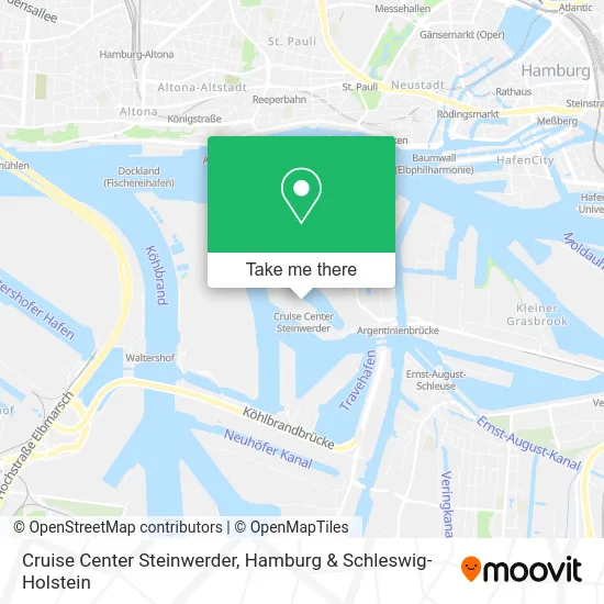 Cruise Center Steinwerder map