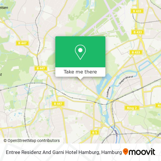 Entree Residenz And Garni Hotel Hamburg map